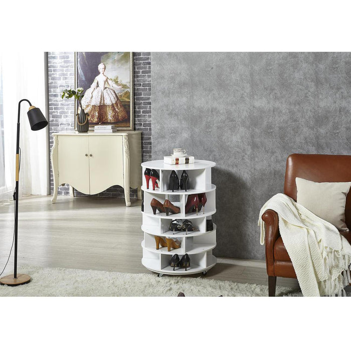 Meuble a chaussure 37263BL - May Blanc - Lot de 1