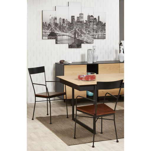 Chaise 42704NO - Hazel Noir - Lot de 2