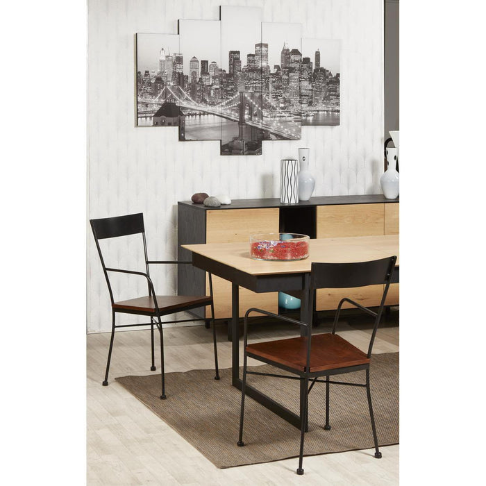Chaise 42704NO - Hazel Noir - Lot de 2