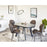 Chaise 58207GR - Flynn Gris - Lot de 4