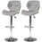 Chaise 47402GR - Zeke Gris - Lot de 2
