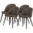 Chaise 54408GR - Lumo Gris - Lot de 4