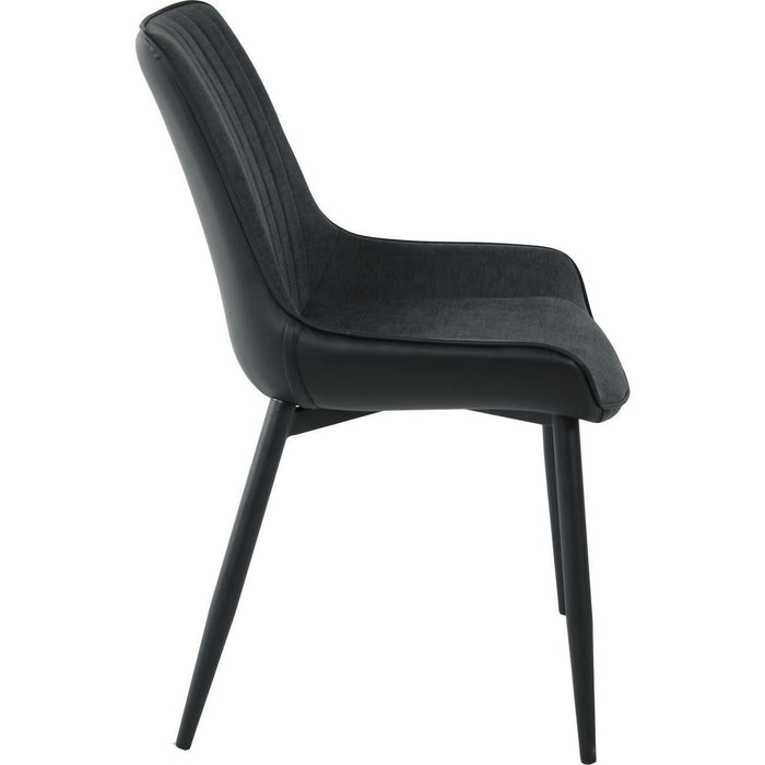 Chaise 55127GN - ST MORITZ Gris Anthracite - Lot de 4