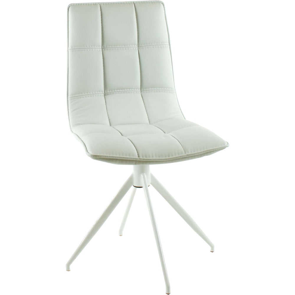 Chaise 40316BL - MADERA CHAISE PU MATELASSEE 51X60X86.5 H - Lot de 4