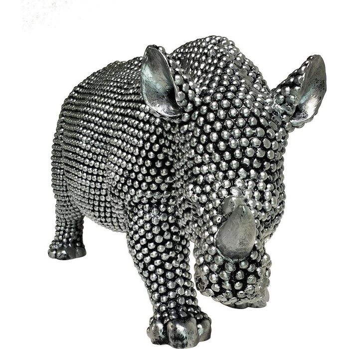 Deco statue 47547AR - Rino Argent - Lot de 1