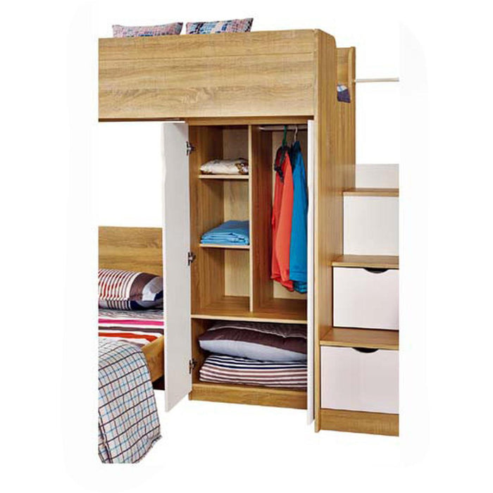 Lit enfant 63121NB - Kaza Beige & Blanc - Lot de 1