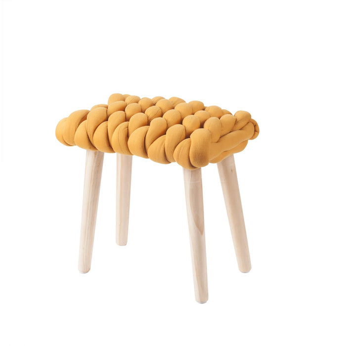 Pouf 13837MT - Dona Jaune - Lot de 1