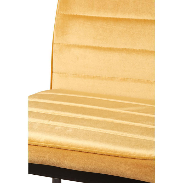 Chaise 58206MT - Bree Jaune Moutarde - Lot de 4