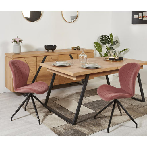 Chaise 40411RE - ENZO Rose - Lot de 4