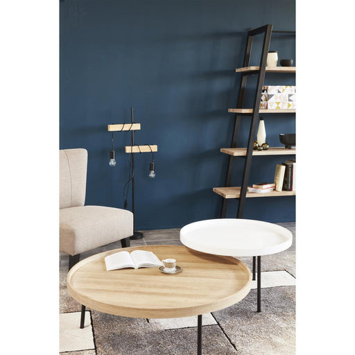 Table basse 65905BC - Aveiro Beige & Blanc - Lot de 1