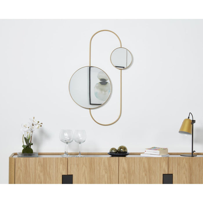 Deco miroir 47539DO - Ennis Or - Lot de 1