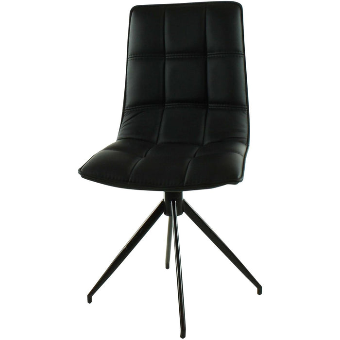 Chaise 40316NO - MADERA CHAISE PU 51X60X86.5 H - Lot de 4