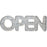 Suspension 40979GR - MOT "OPEN" METAL LUMINEUX LED A PILES 2AA NON FOURNIES 69X5X23 - Lot de 1