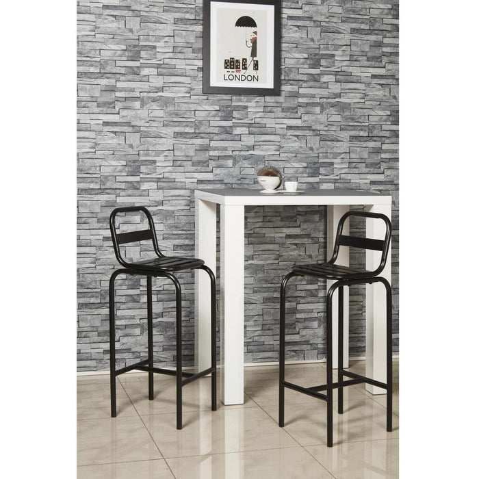 Chaise 42703NO - Apollo Noir - Lot de 2