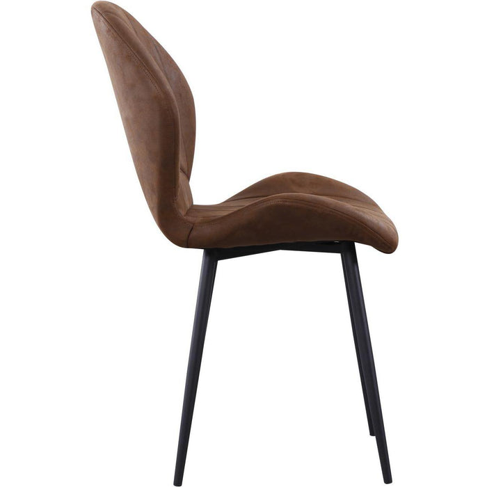 Chaise 58207MA - Flynn Marron - Lot de 4