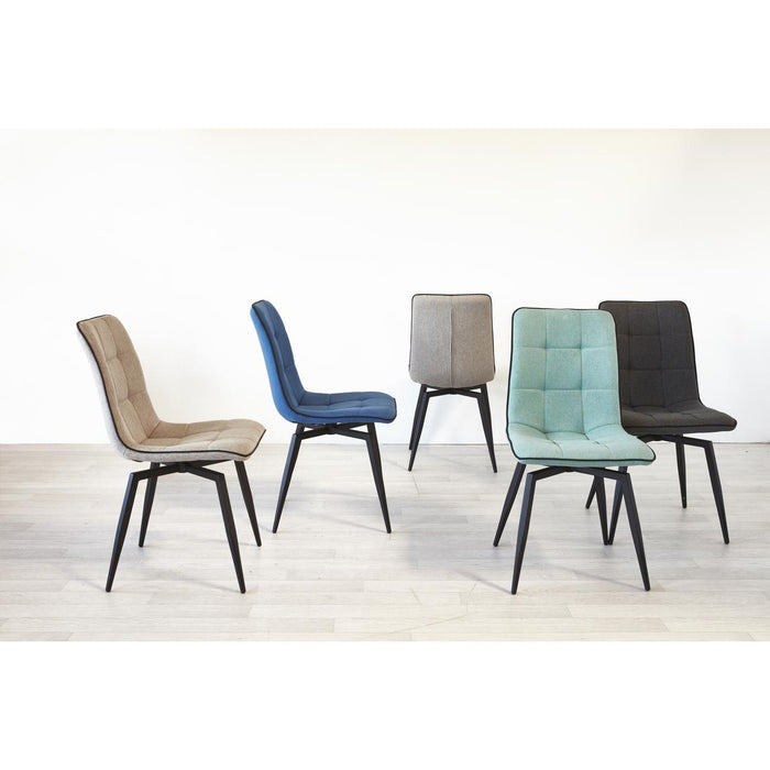 Chaise 50325GA - Geoffrey Gris Anthracite - Lot de 4