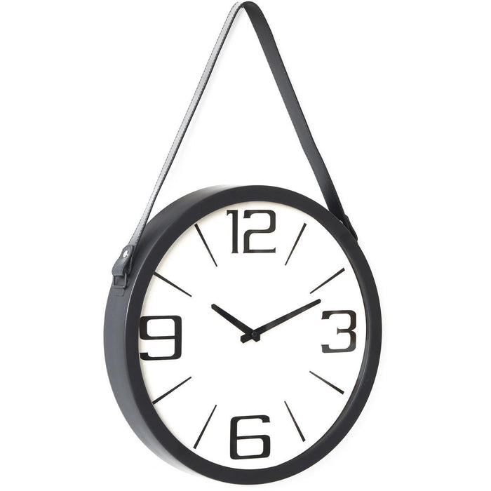 Deco horloge 67230NO - Borris Noir - Lot de 1