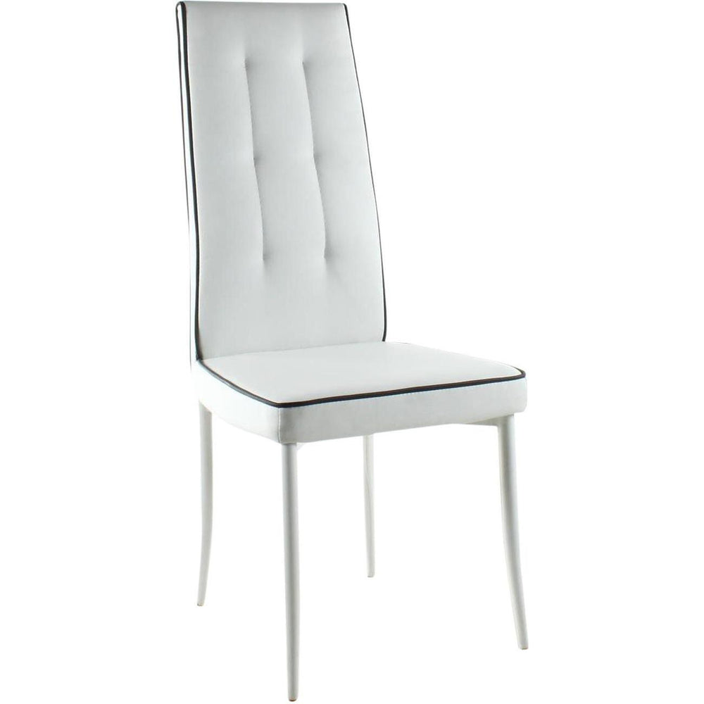 Chaise 40317BL - Elnaz Blanc - Lot de 4