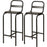 Chaise 42703NO - Apollo Noir - Lot de 2