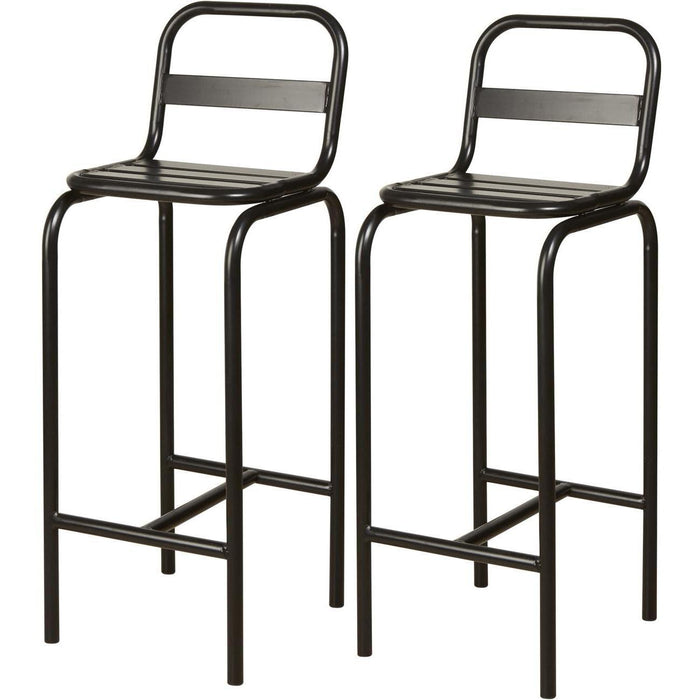 Chaise 42703NO - Apollo Noir - Lot de 2