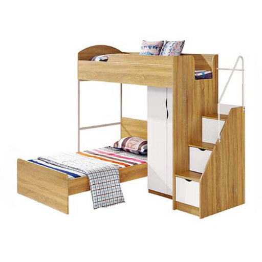 Lit enfant 63121NB - Kaza Beige & Blanc - Lot de 1