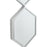 Deco miroir 47537AR - Shannon Argent - Lot de 1