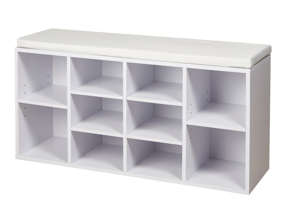 Meuble a chaussure 37261BL - Diego Blanc - Lot de 1