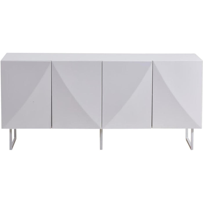 Bahut 4 portes 55112BL - Austin Blanc - Lot de 1