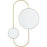 Deco miroir 47539DO - Ennis Or - Lot de 1