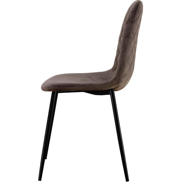 Chaise 39540CH - Hoverton Marron - Lot de 4