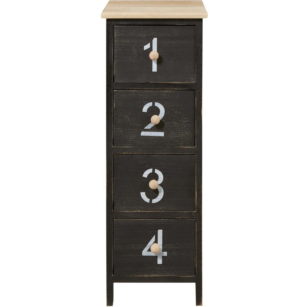 Meuble de rangement 64701NO - Bortolin Noir - Lot de 1