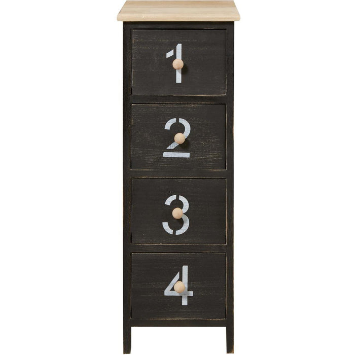 Meuble de rangement 64701NO - Bortolin Noir - Lot de 1