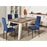 Chaise 58206BU - Bree Bleu - Lot de 4