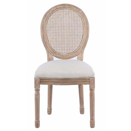 Chaise 65821NA - HEVEA Beige - Lot de 2