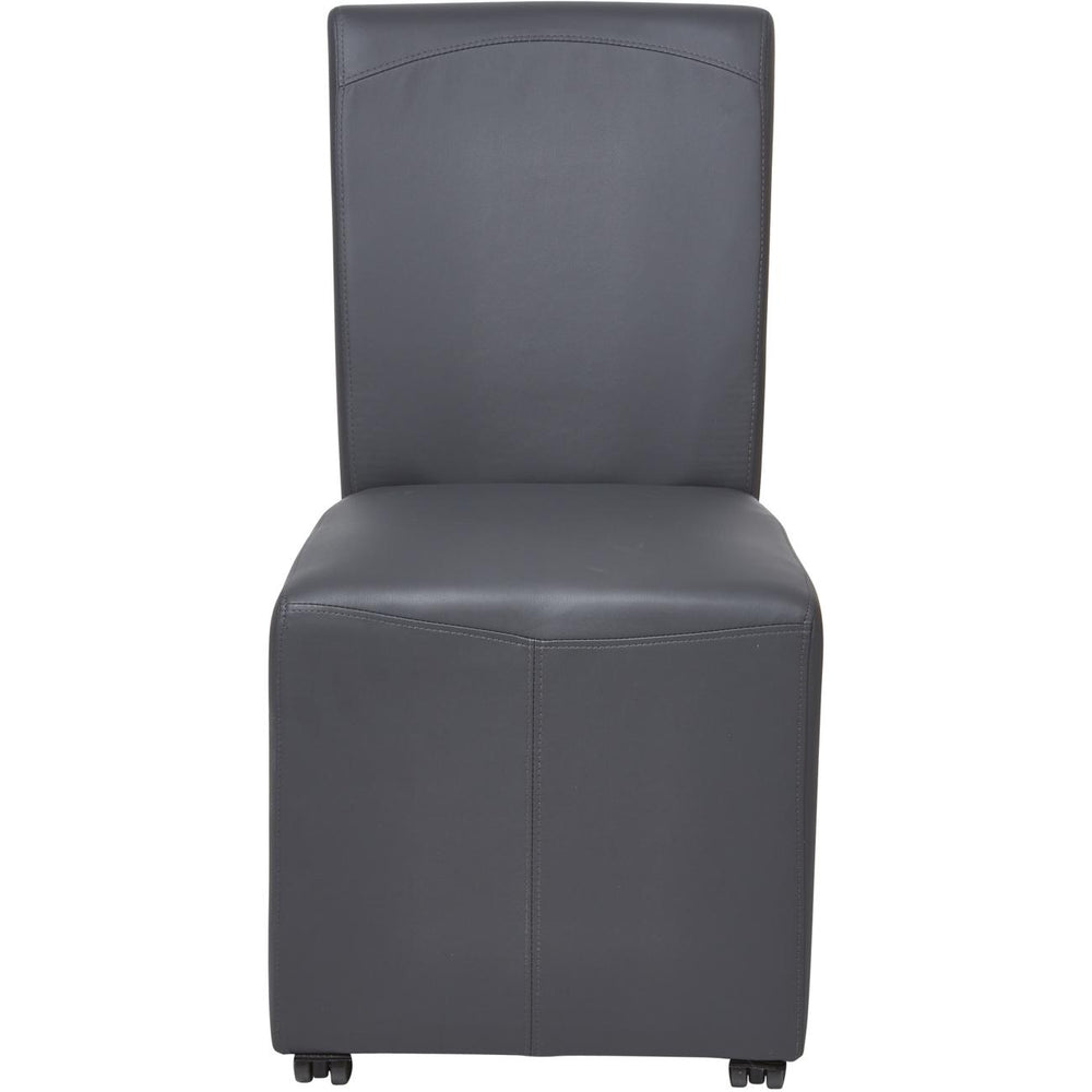 Chaise 55245GR - BALTIMORE CHAISE PVC AVEC ROULETTE 46 X 55 X 90 H - Lot de 1