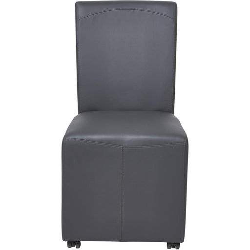 Chaise 55245GR - BALTIMORE CHAISE PVC AVEC ROULETTE 46 X 55 X 90 H - Lot de 1