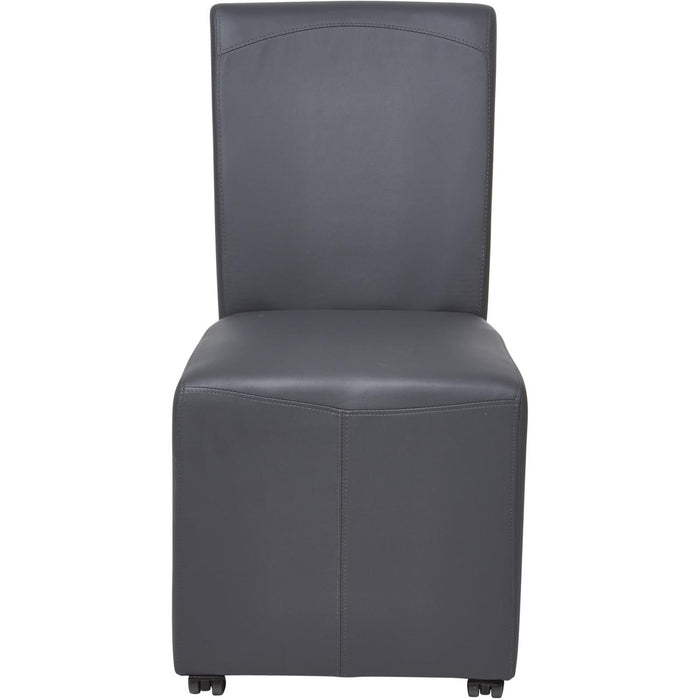 Chaise 55245GR - BALTIMORE CHAISE PVC AVEC ROULETTE 46 X 55 X 90 H - Lot de 1