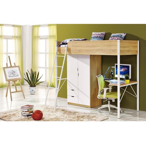 Lit enfant 63123NB - Emilio Beige & Blanc - Lot de 1