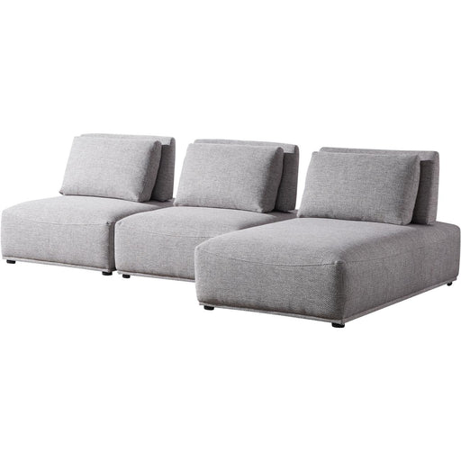 Canapes 54105GR - TORINO CANAPE ANGLE DROIT OU GAUCHE TISSU 276x158x106x82h Gris - Lot de 1
