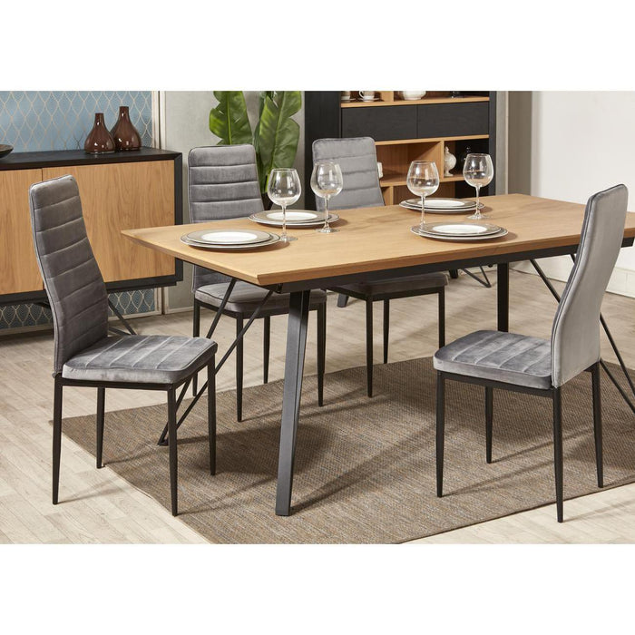 Chaise 58206GR - Bree Gris - Lot de 4