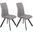 Chaise 52873GR - Lule Gris - Lot de 2