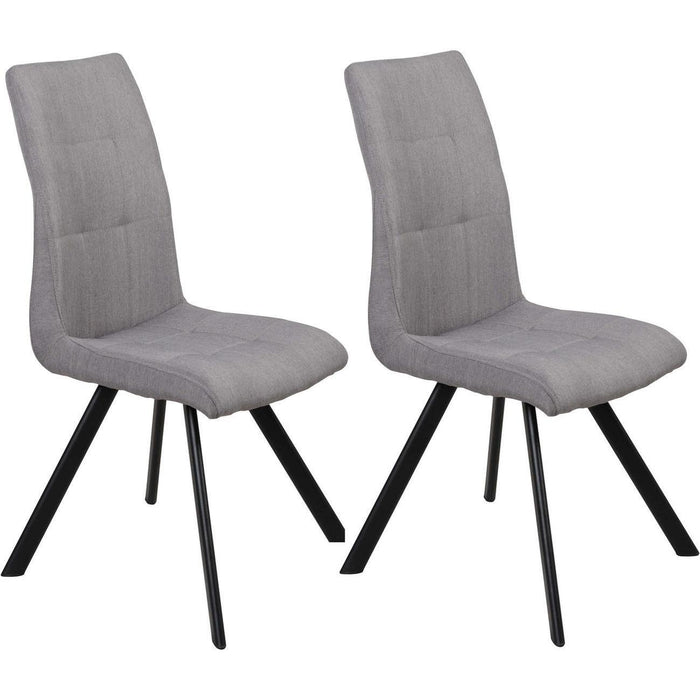 Chaise 52873GR - Lule Gris - Lot de 2