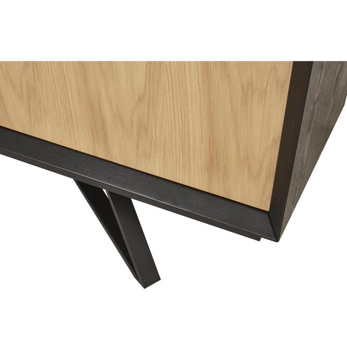 Bahut 3 portes 49120NA - ST MORITZ Noir & Marron - Lot de 1
