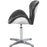 Chaise 47640NO - SPOON FAUTEUIL AVIATEUR CUIR VINTAGE VIEILLI 61X62X79 Noir - Lot de 1