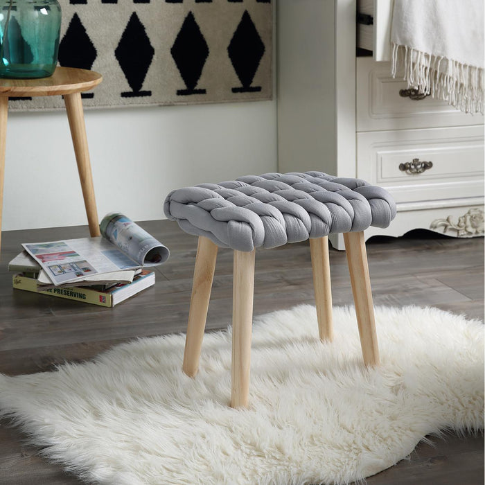 Pouf 13837GR - Dona Gris - Lot de 1