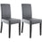 Chaise 55239GR - Elmswell Gris - Lot de 2