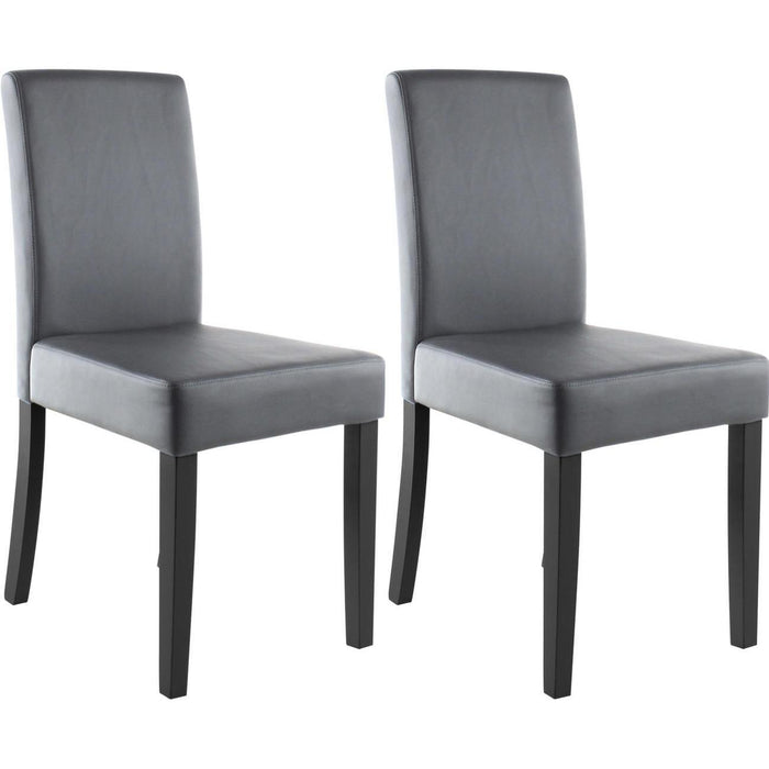 Chaise 55239GR - Elmswell Gris - Lot de 2
