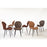 Chaise 58207MA - Flynn Marron - Lot de 4