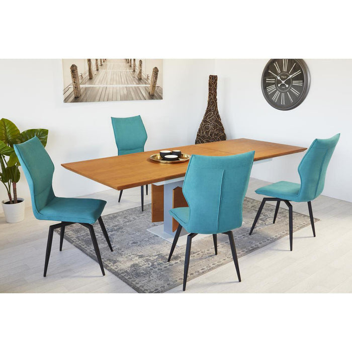Chaise 55126TU - Rany Bleu - Lot de 4