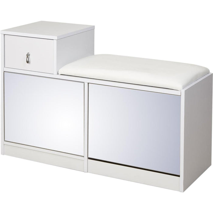 Meuble a chaussure 37262BL - Pryia Blanc - Lot de 1